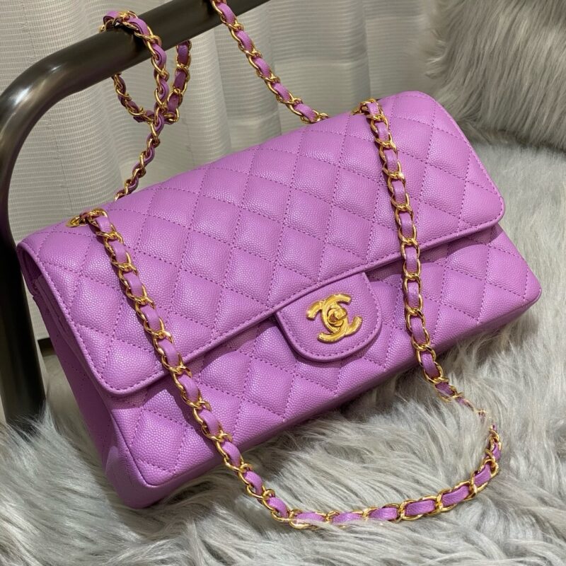 Chanel Timeless Small Caviar Violet 25cm