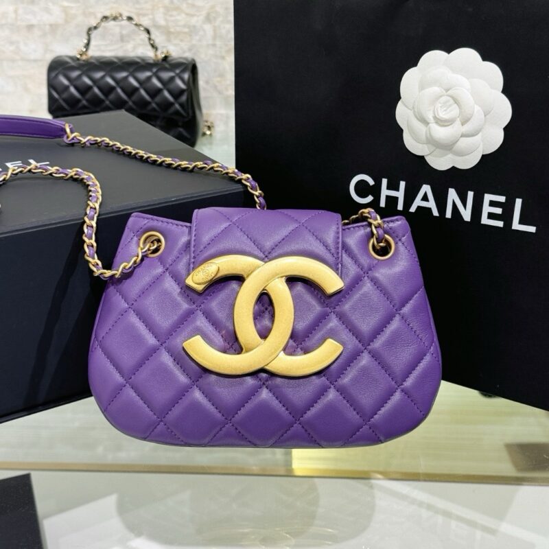 Chanel Double C Round Shoulder Bag