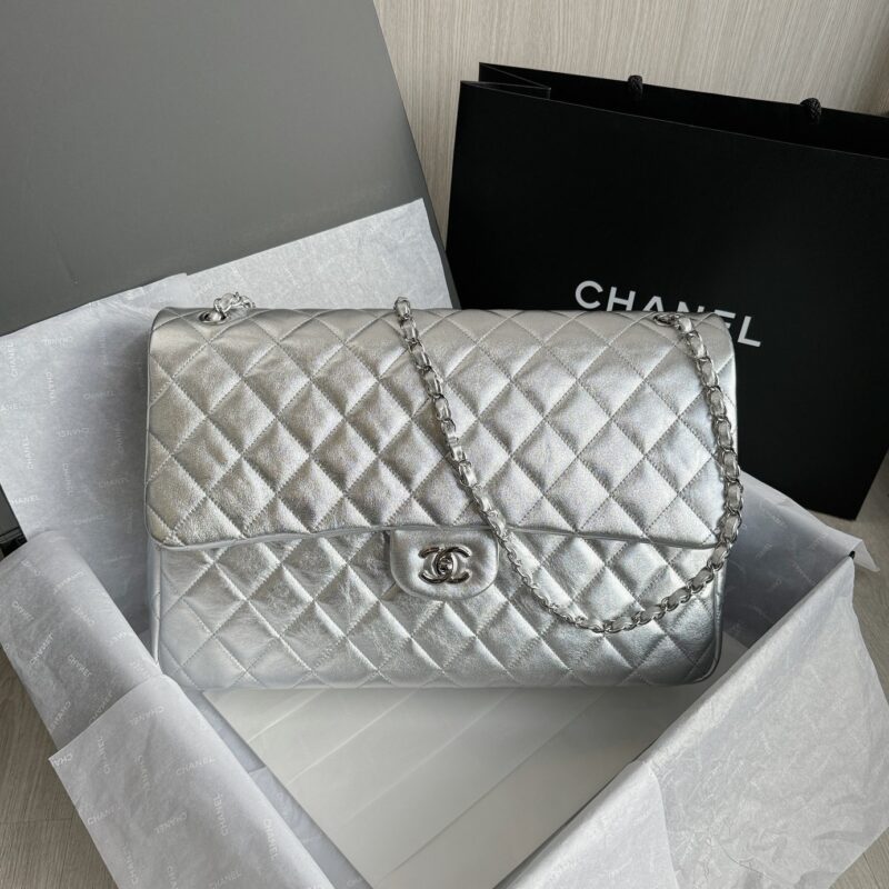 Chanel 24C Travel Bag Silver