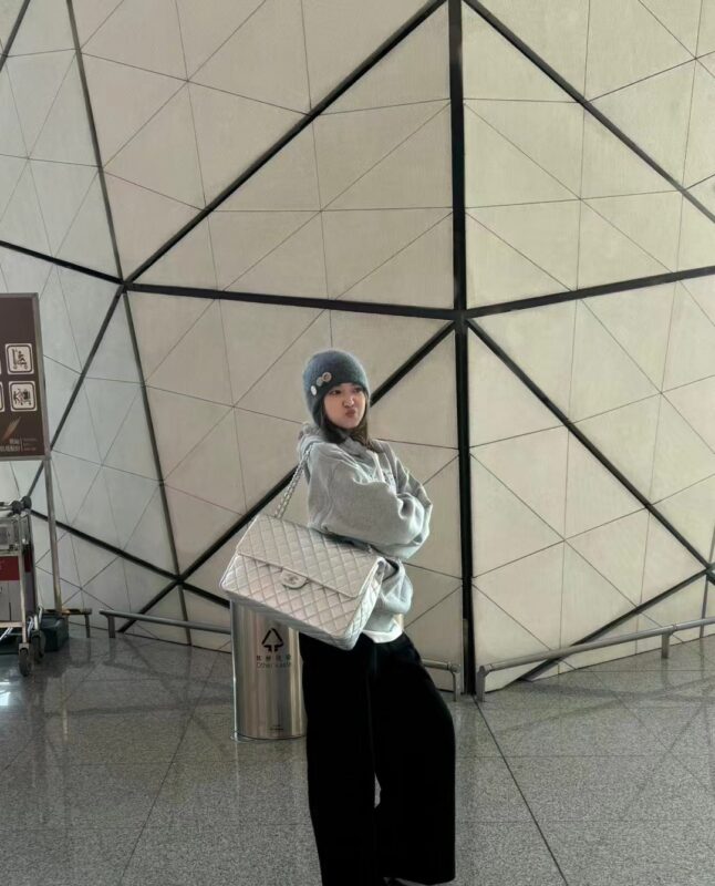 Chanel 24C Travel Bag Silver