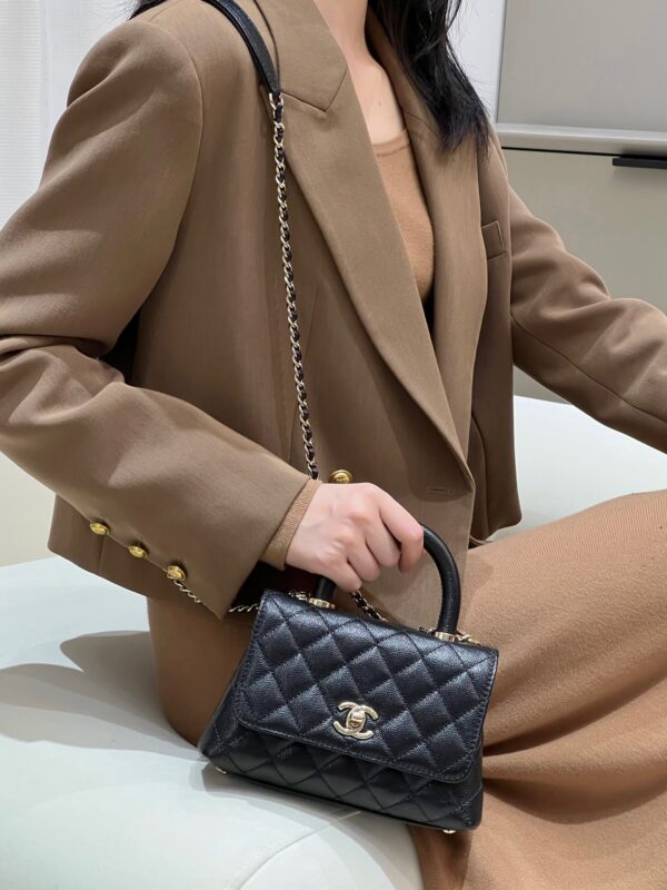 Chanel Mini Coco Handle Black Light