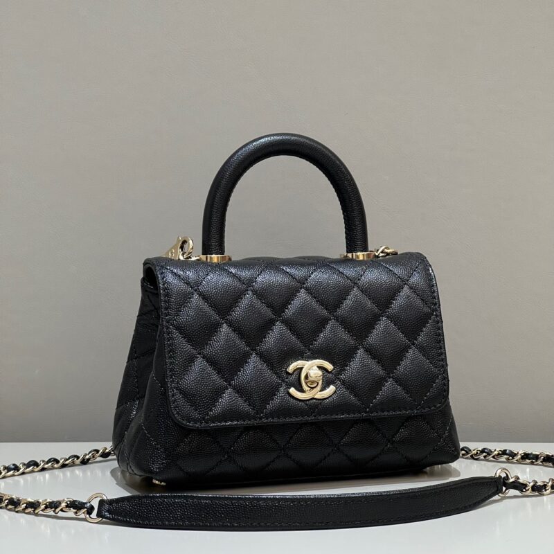 Chanel Mini Coco Handle Black Light