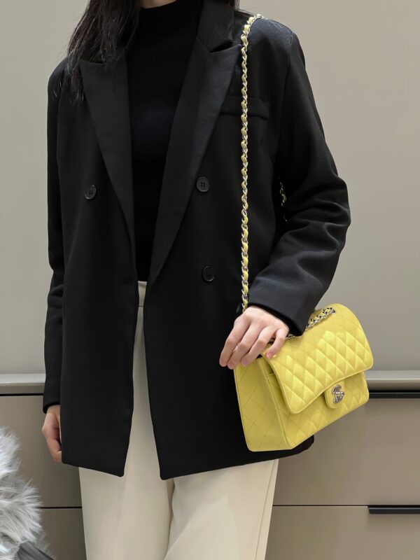 Chanel CF Medium 25cm Fine Caviar Leather