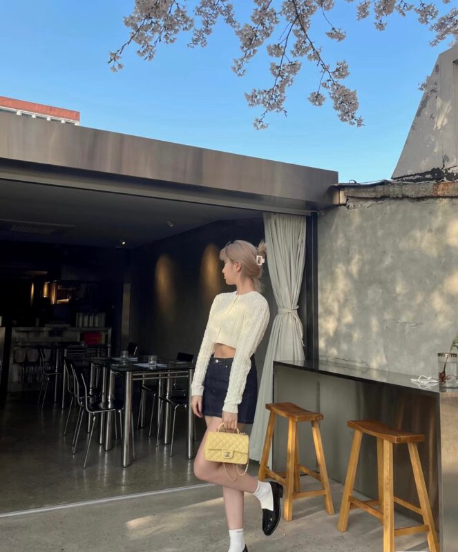 Chanel CF Mini Handle Chicken Yellow