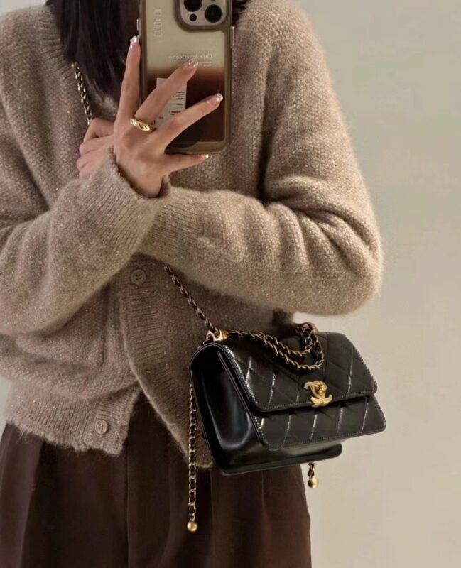 Chanel 24C Double Gold Ball 19cm