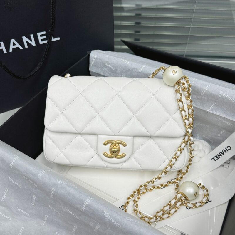 Chanel 24S Double Pearl Small Square Bag
