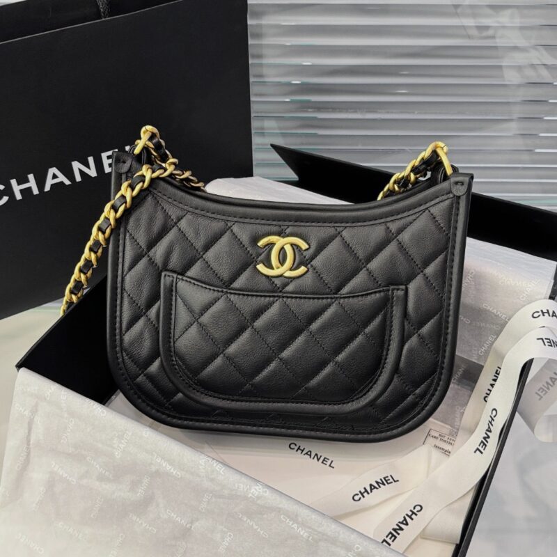 Chanel 24S Hobo Black Bag