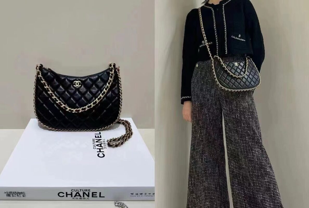 Chanel 23B Double Chain Underarm Bag