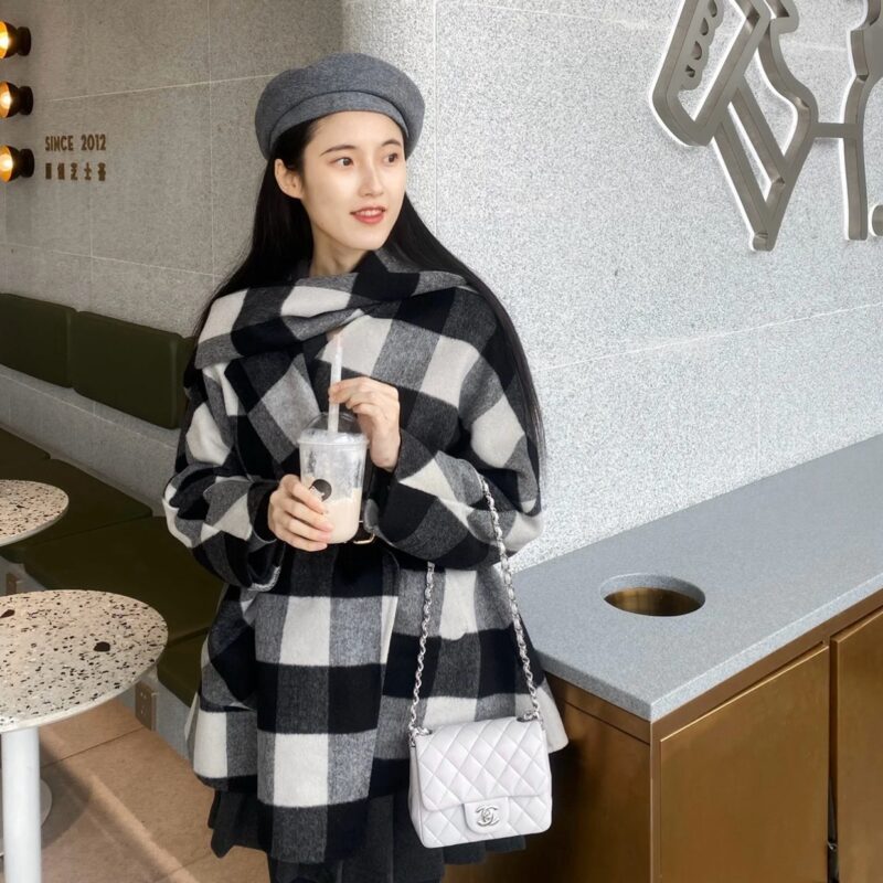 Chanel CF 17cm Flap Bag Silver Buckle