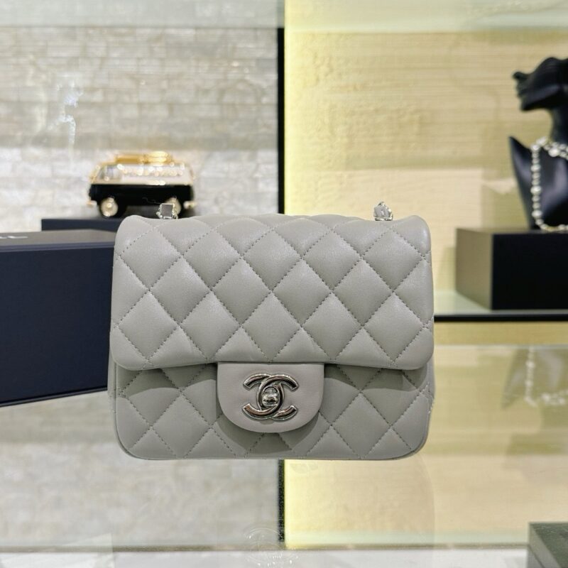 Chanel CF 17cm Flap Bag Silver Buckle