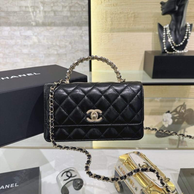 Chanel 24P Pearl Handle Flap Bag