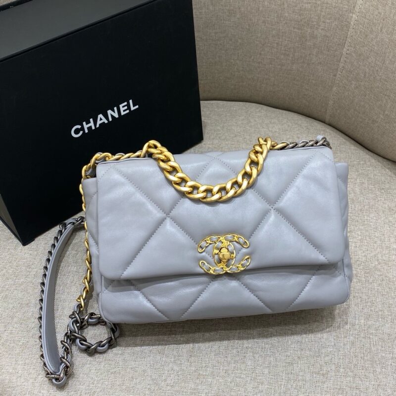 Chanel 19 Bag Light Grey 26cm