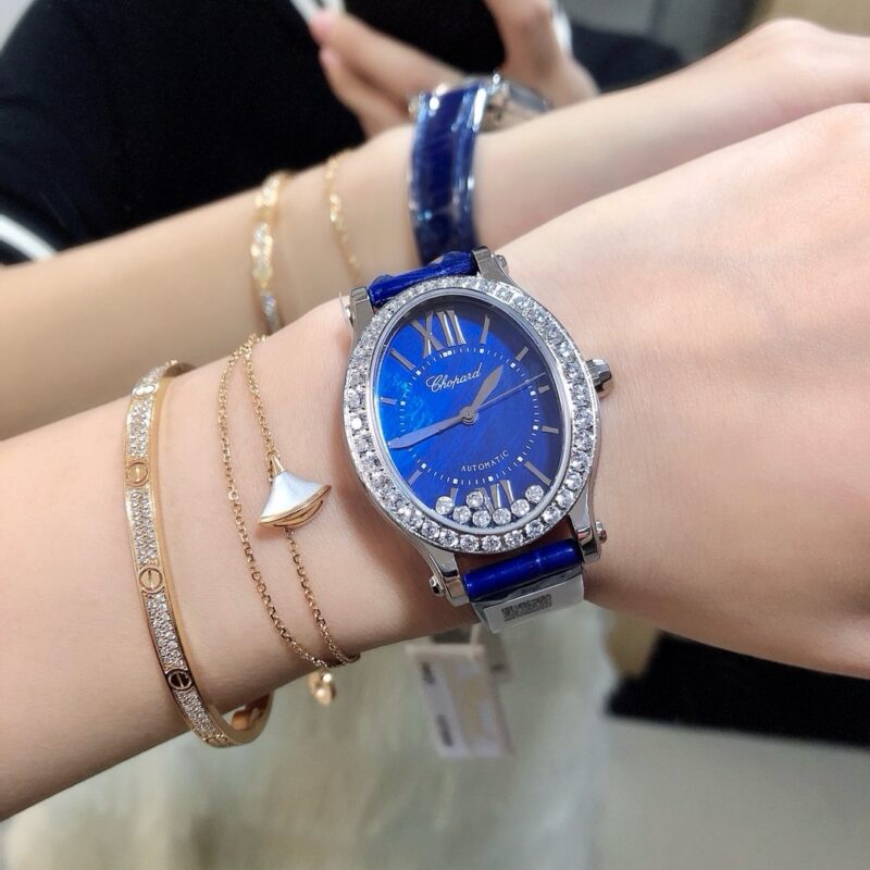 Chopard Happy Sport Blue Mother-of-Pearl Ladies Watch