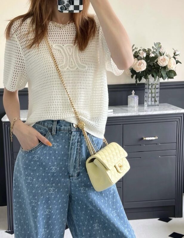 Chanel Camellia Flap Bag 20cm