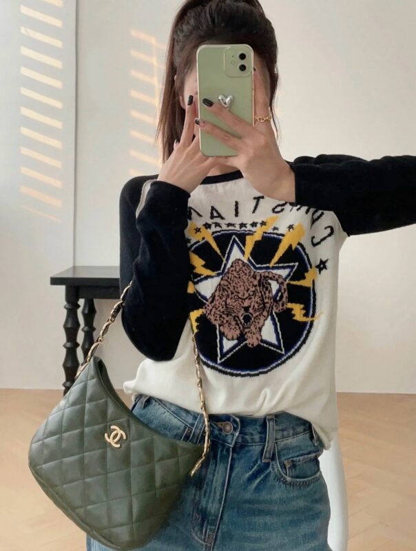 Chanel 22k Hobo Underarm Bag Cuban Green