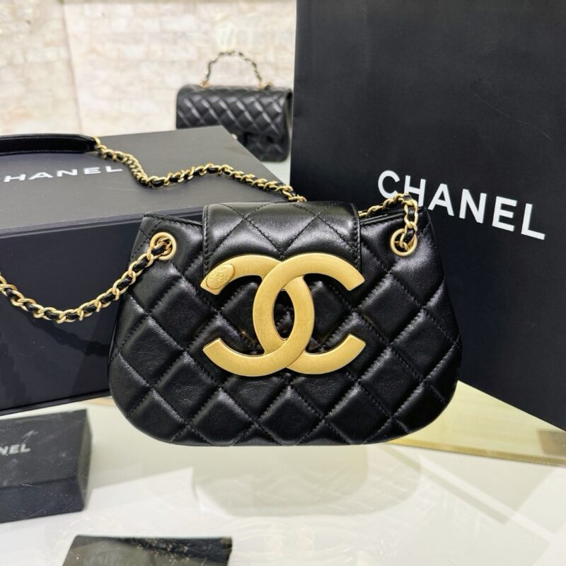Chanel Double C Round Shoulder Bag