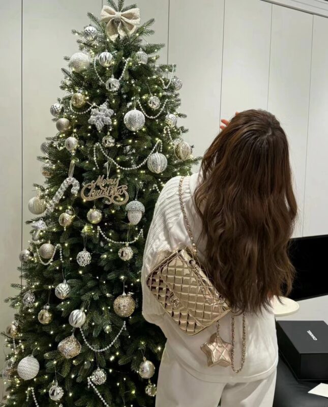 Chanel 24C Gold Mirrored Metallic Backpack