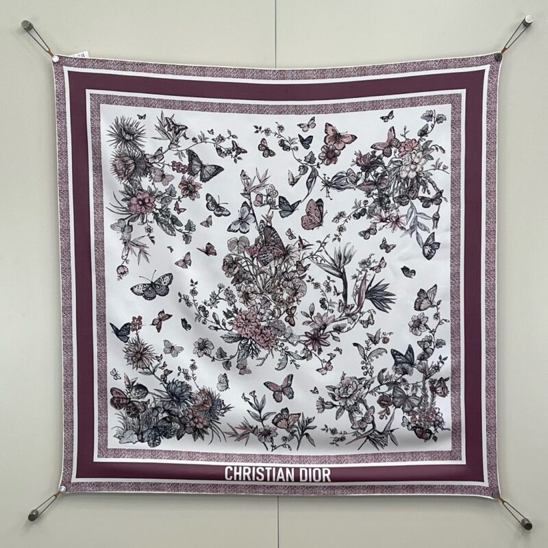 Dior Mexican Flowers Square Scarf