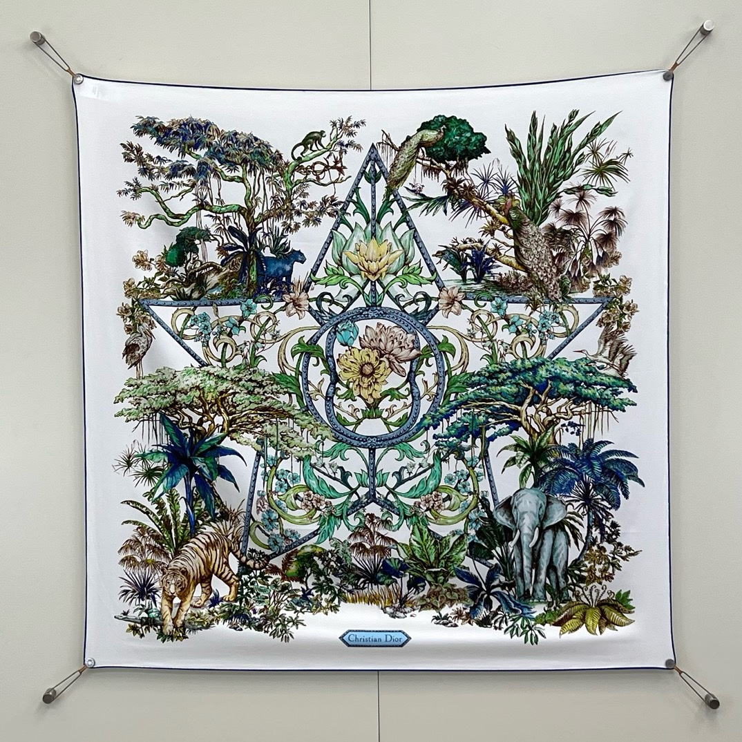 img_8916 Dior Travel Star Silk Scarf - Image 1