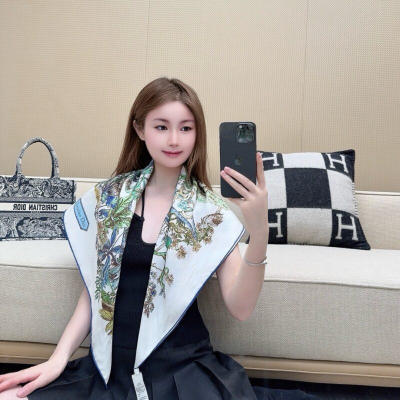 Dior Travel Star Silk Scarf