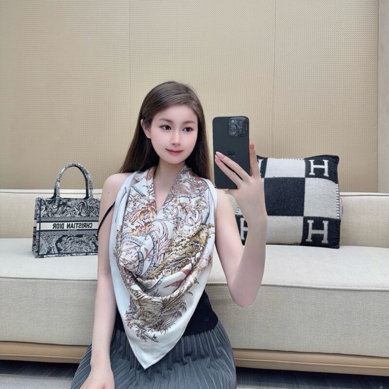 Dior Travel Star Silk Scarf