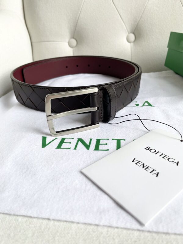 BV Men’s Double-sided Belt Dark Coffee / Bordeaux Red