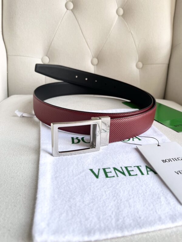 BV Men’s Double-sided Belt Burgundy Red / Black