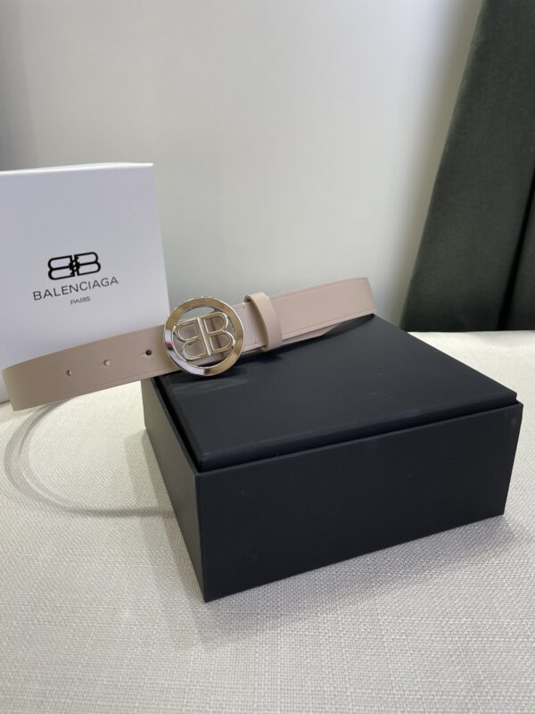 Balenciaga Ladies Double-sided Belt Apricot