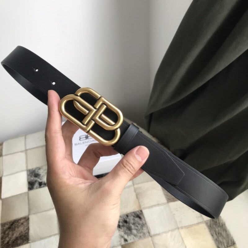 Balenciaga Ladies Double-sided Belt Black