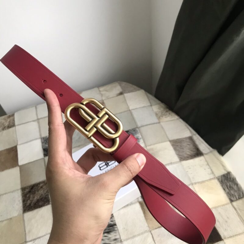 Balenciaga Ladies Double-sided Burgundy