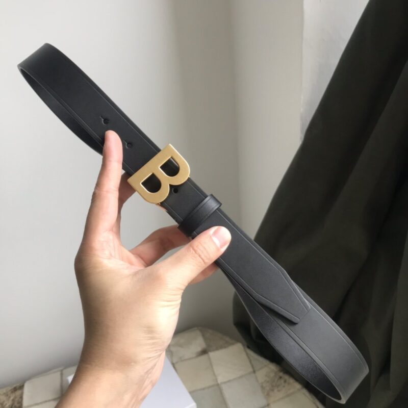 Balenciaga Ladies Double-sided Belt Black