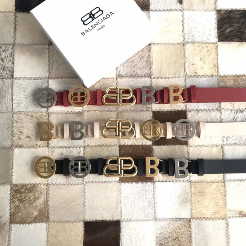 Balenciaga Ladies Double-sided Belt