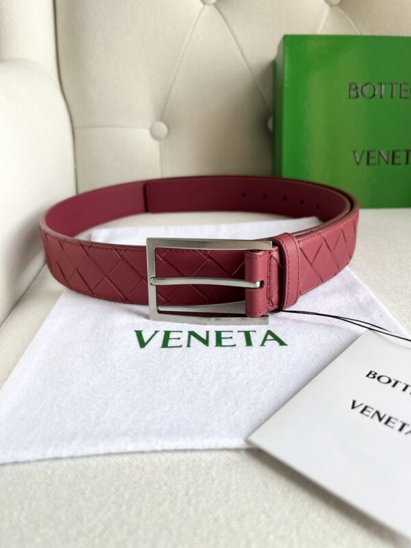 BV Men’s Double-sided Belt Bordeaux Red