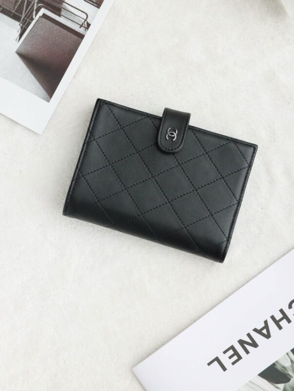 Chanel So Black Wallet Smooth Cowhide