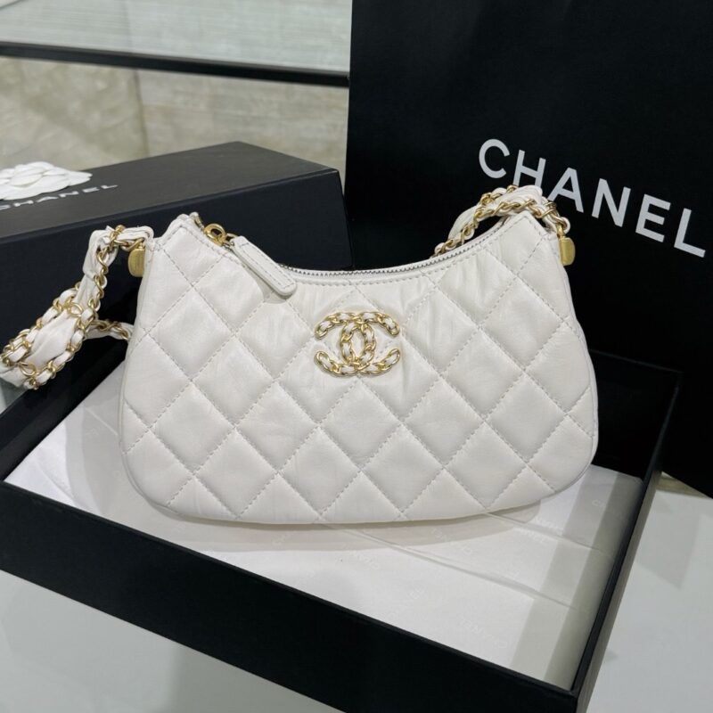 Chanel Shoulder White Bag