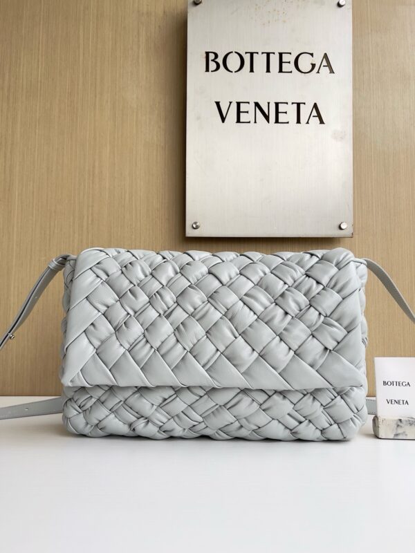 Bottega Veneta Rumple Leather Messenger Bag