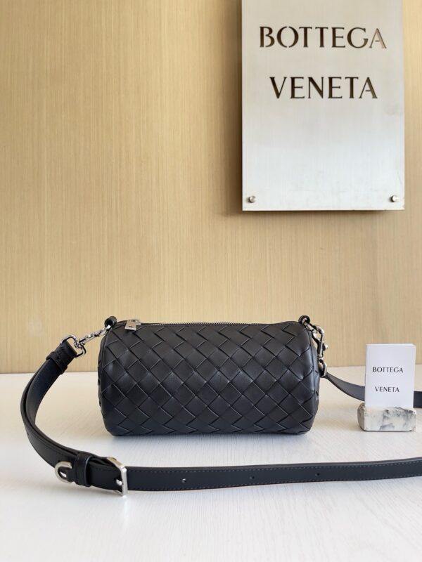 BV Intrecciato Barrel Pouch Crossbody Bag