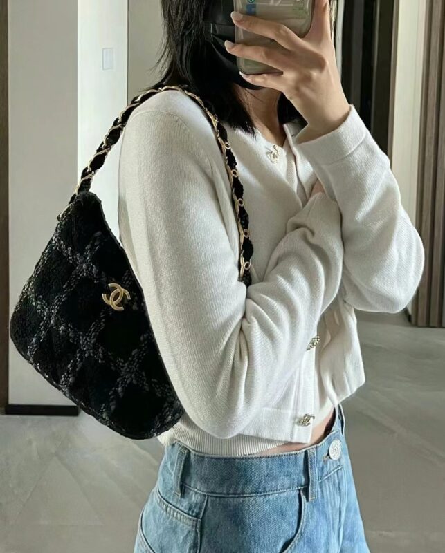 Chanel 22k Plaid Patterns Bag