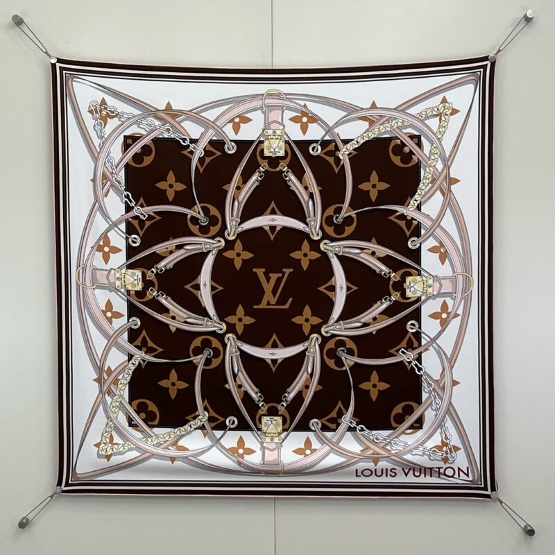 LV Ultimate Monogram Scarf 90x90cm 100% Silk