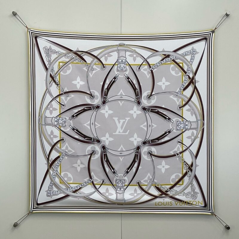 LV Ultimate Monogram Scarf 90x90cm 100% Silk
