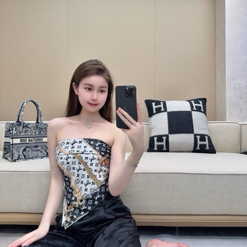 LV Belt Square Scarf 90x90cm 100% Silk