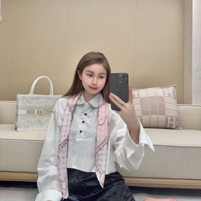 LV Belt Square Scarf 90x90cm 100% Silk