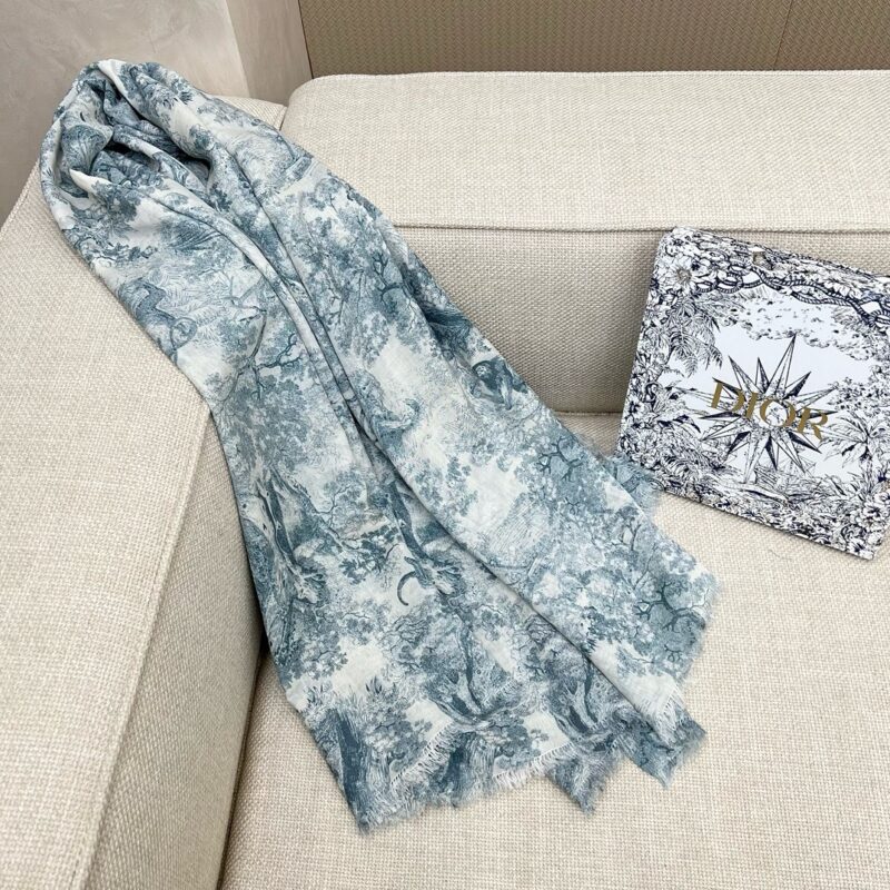Dior Animal World Scarf 130x170cm 70% Wool 30% Cashmere