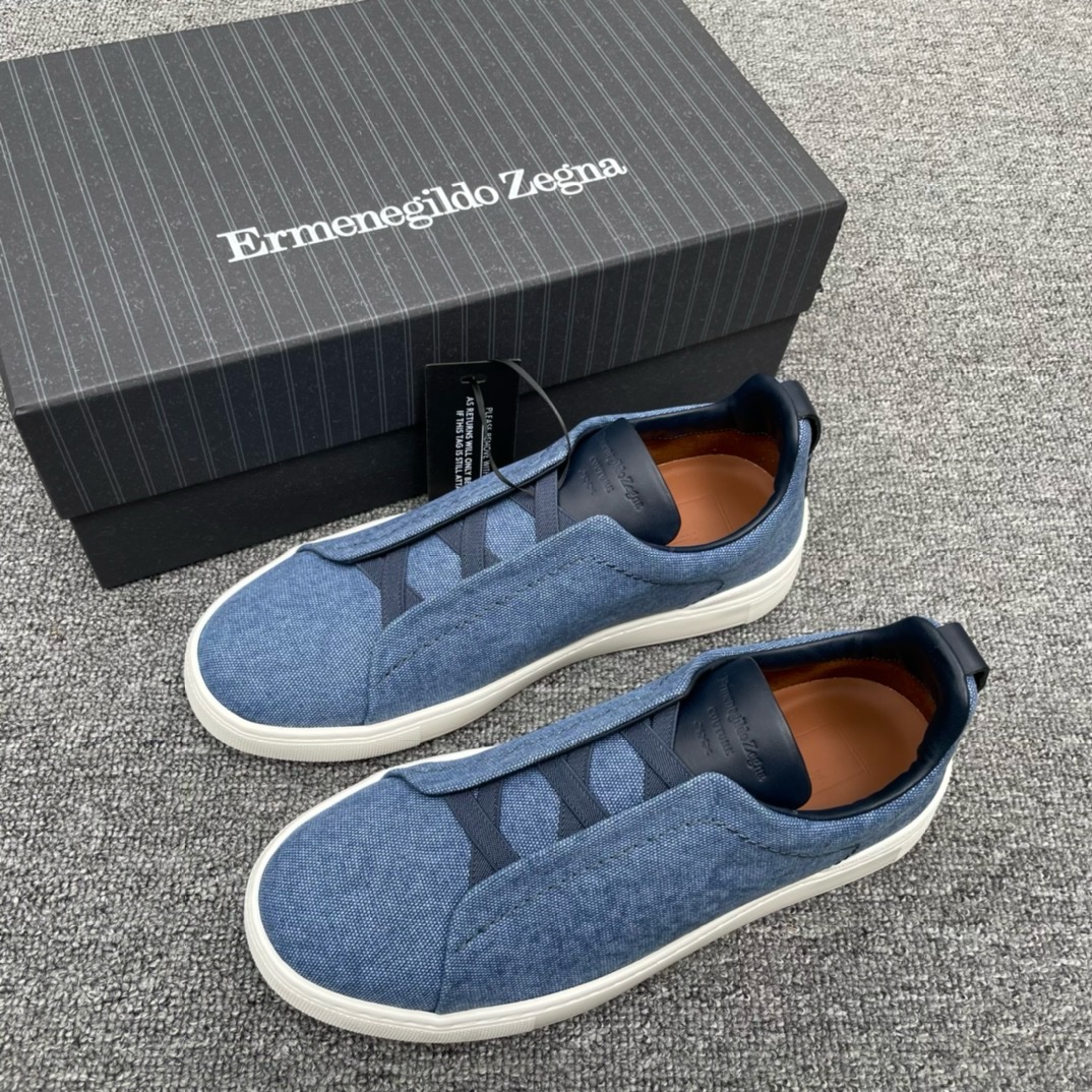 img_2734 Zegna Casual Canvas Sneakers - Image 1