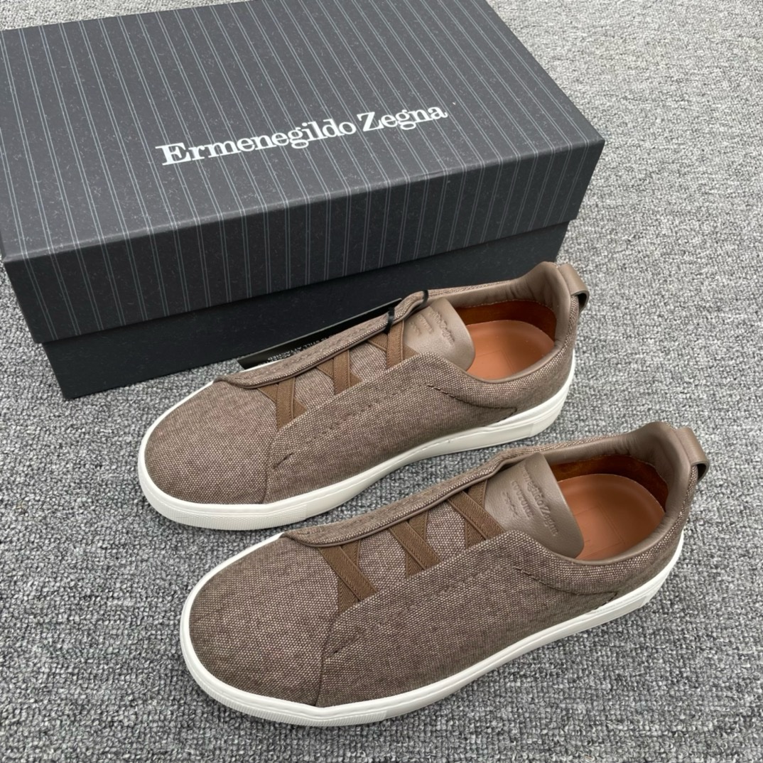 img_2743 Zegna Casual Canvas Sneakers - Image 1