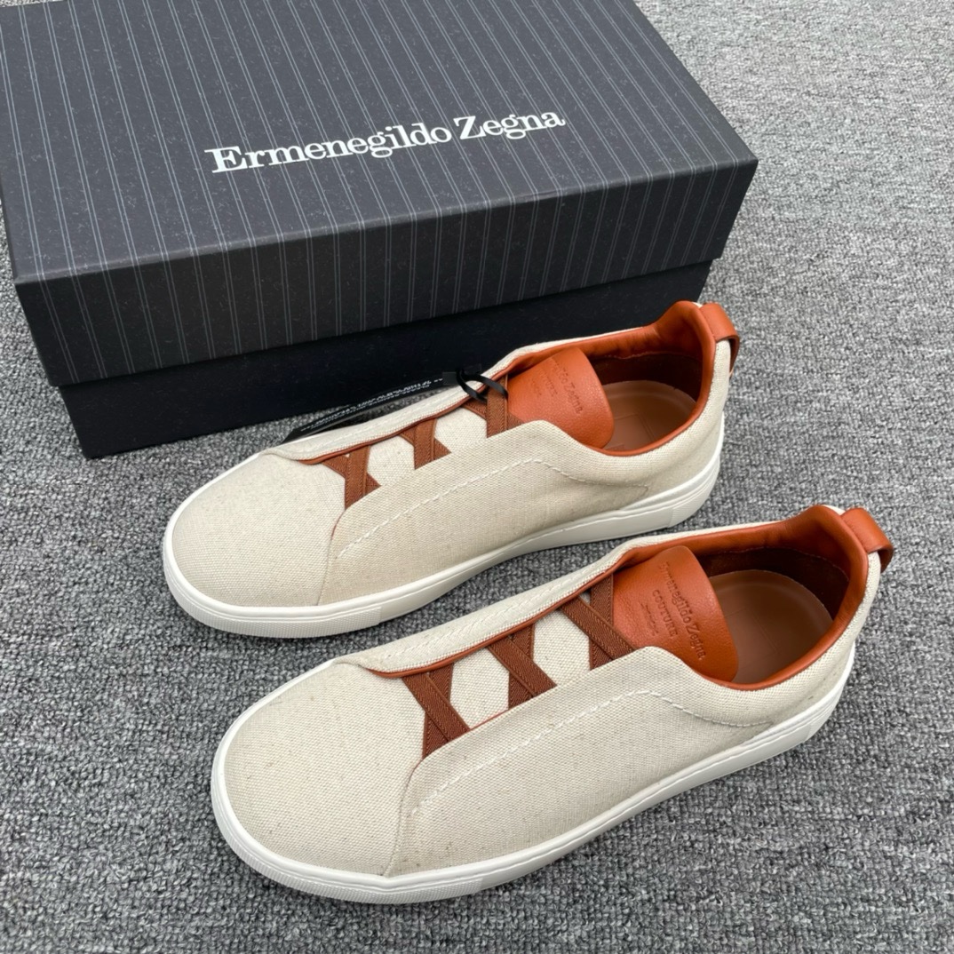 img_2779 Zegna Casual Canvas Sneakers - Image 1