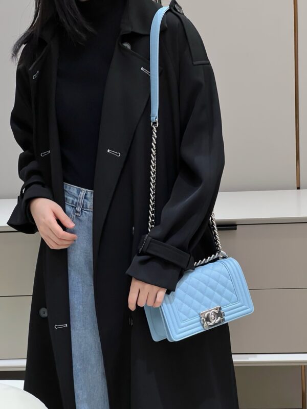 Chanel Le Boy Bag 20cm Light Blue