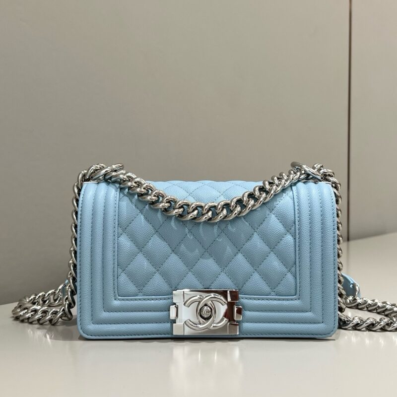 Chanel Le Boy Bag 20cm Light Blue
