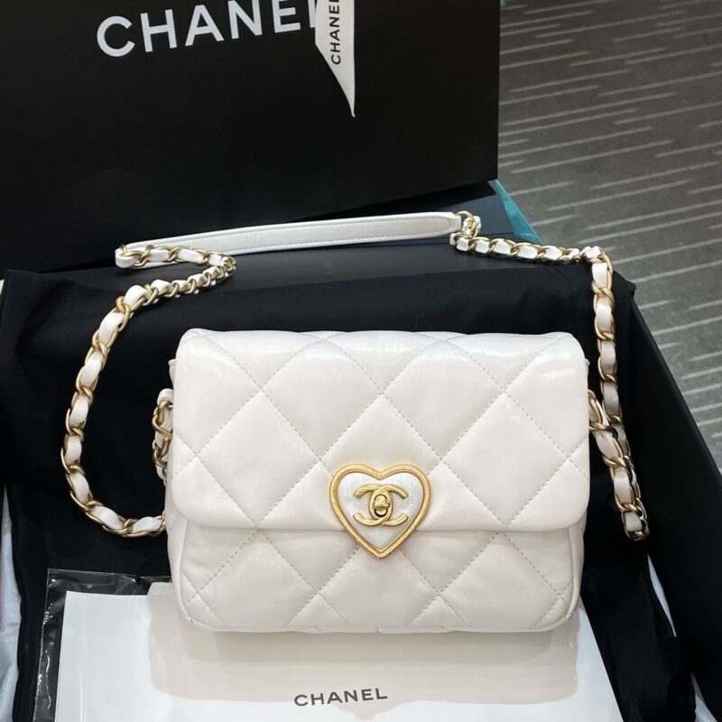 Chanel 23S Heart Enamel Square Bag