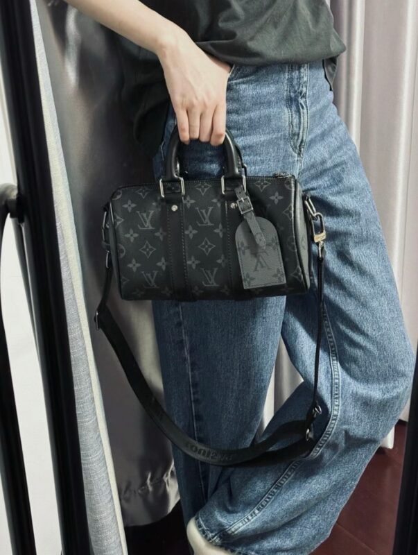 LV Keepall 25 Monogram Eclipse Reverse Bag